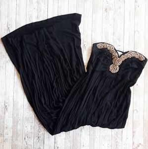 Design History Pea in the Pod Strapless Maxi Dress